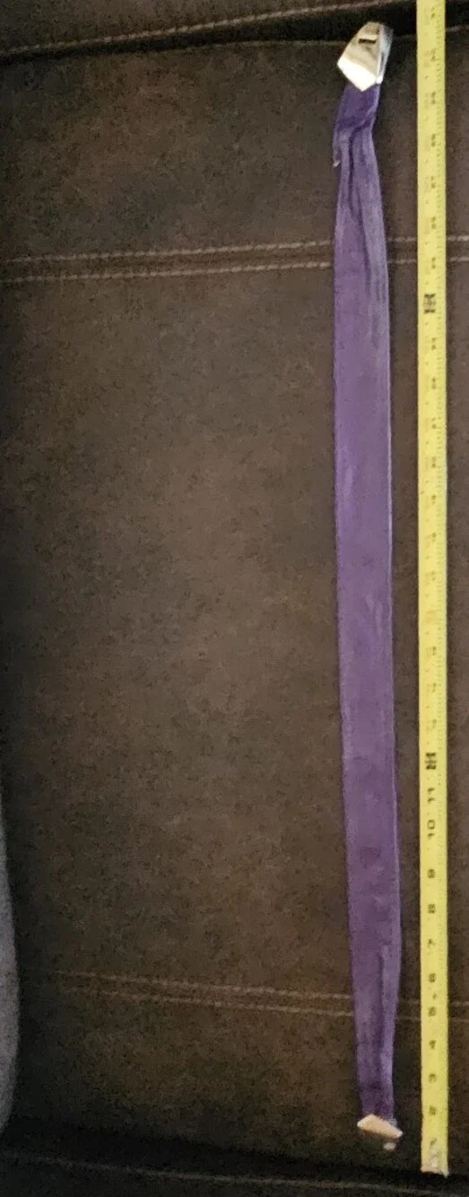 Vintage 80's & 90's Purple Leather Waist Belt 31
